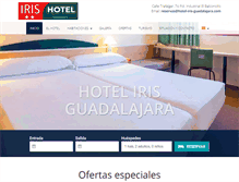 Tablet Screenshot of hotel-iris-guadalajara.com